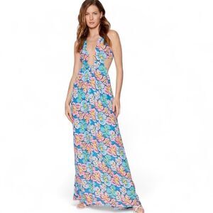For Love &‎ Lemons Floral Maxi Dress  Size Medium 100% Bamboo